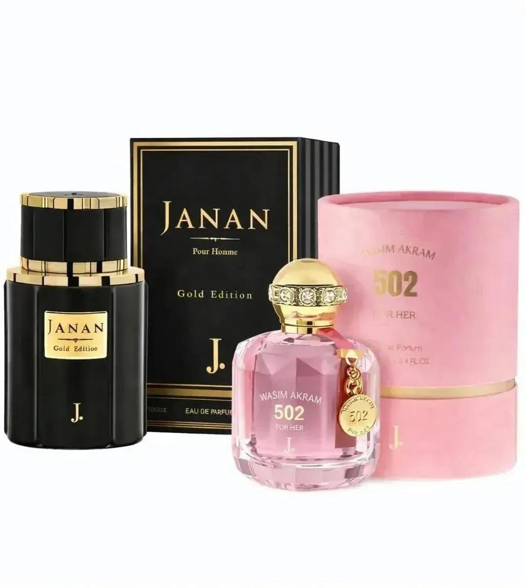 janan Gold and Wasim Akram 502 Perfume Buy 1 Get 1 Free