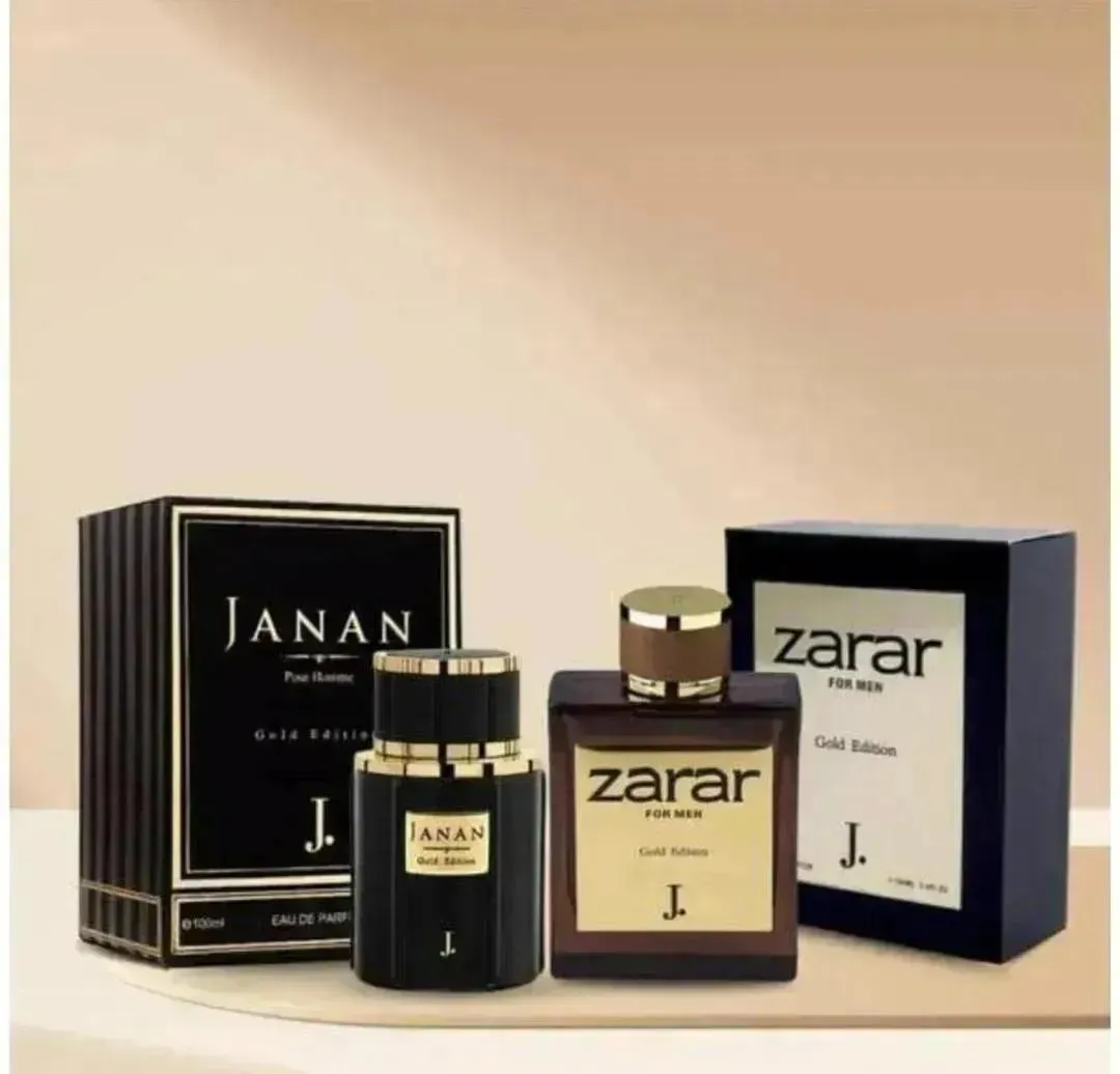 Janan Zarar Unisex Perfume Pack of 2 Gold Edition