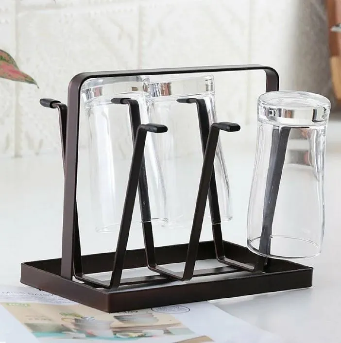 Modern Metal Glass Holder for Kitchen & Office - Image 4